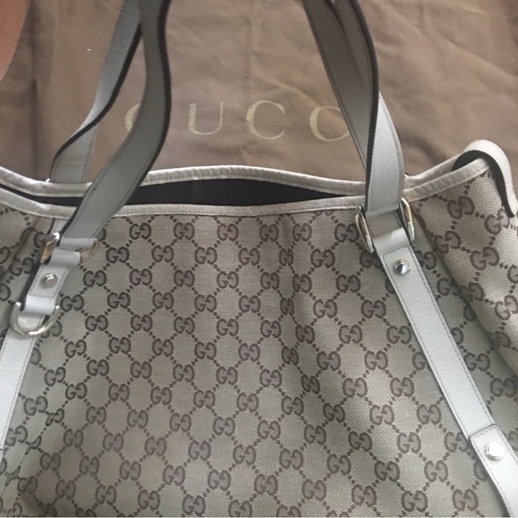Gucci GG Abbey Canvas Tote Handbag. EC AUTHENTIC - Picture 5 of 11